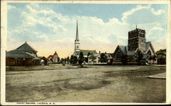 Depot Square Laconia, NH Postcard Postcard