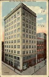 The Sun Building Lowell, MA Postcard Postcard