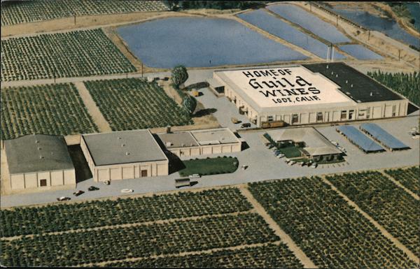 Aerial View of Guild Wine Co Lodi California