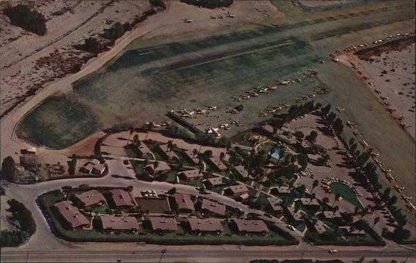 Aerial view of Desert Air Hotel & Resort Palm Springs California