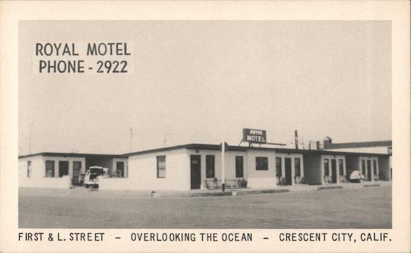 Royal Motel, Overlooking the Ocean Crescent City California