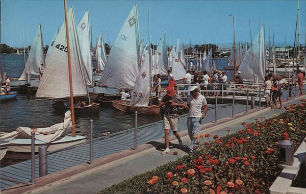 Newport Harbor Yacht Club Docks Newport Beach California