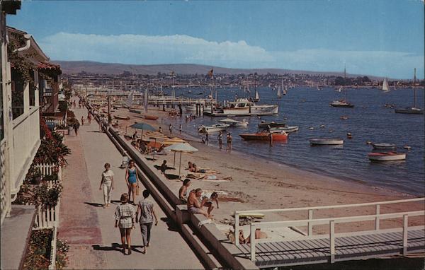 Beach Scene Balboa Island California