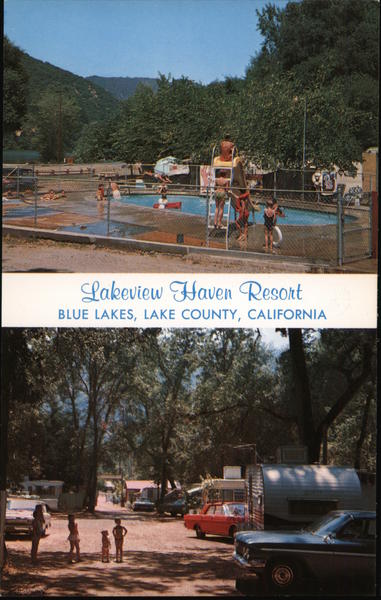 Lakeview Haven Resort, Blue Lakes Ukiah California