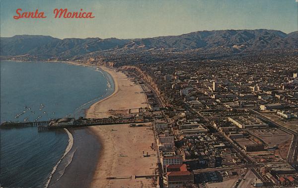 View seen by approaching Los Angeles International Airport from the north Santa Monica California