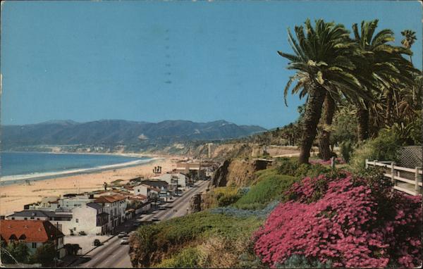 Ocean Front from Palisades Park Santa Monica California