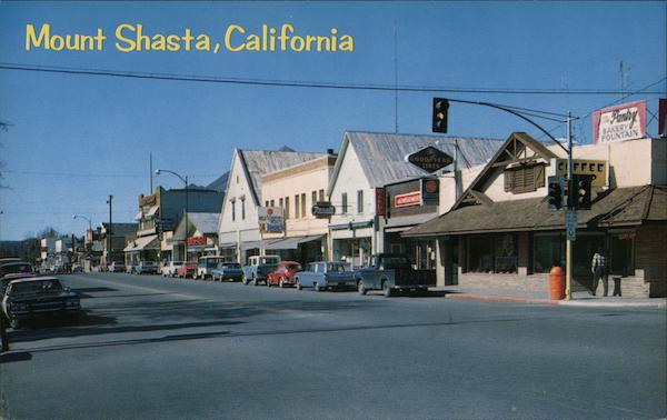Street Scene Mount Shasta California Peter A. Baccilieri