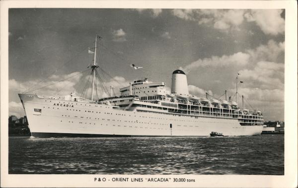 P&O Orient Lines Arcadia 30,000 Tons Boats, Ships