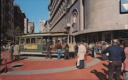 Cable Car in downtown San Francisco Postcard