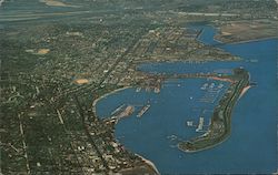 Aerial View of Shelter Island Postcard