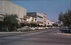 Looking Along Street Postcard