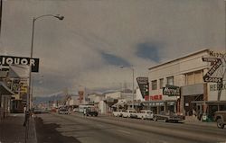 Street Scene Bishop, CA Merle Porter Postcard Postcard Postcard