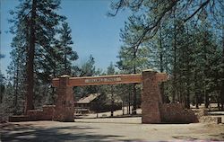 The Gate Entrance To Idyllwild Pines Postcard