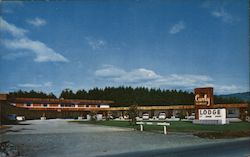 Curly Redwood Lodge Postcard