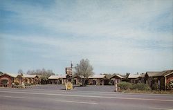 Log Cabin Motel Postcard
