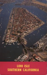 Lido Isle Southern California Postcard