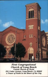 First Congregational Church of Long Beach Postcard