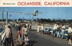 Pier Fishing Postcard