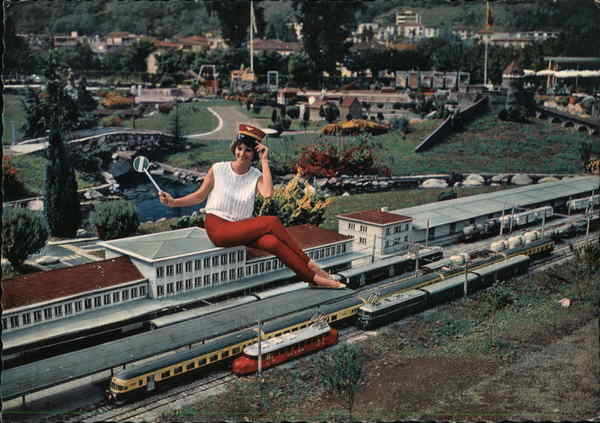 New Sion Station, Swissminiatur, Lake Lugano Melide Switzerland