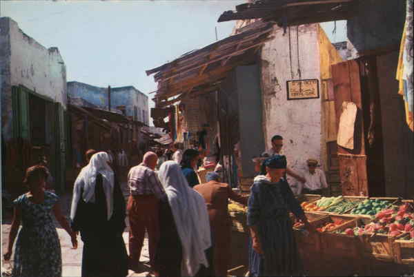 Market in the Old City Acre Israel Middle East