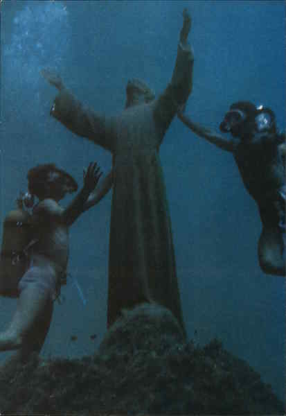 Christ of the Abyss San Fruttuoso Italy