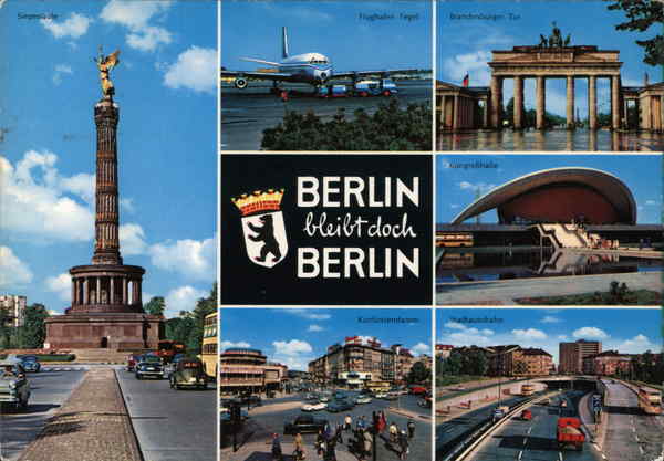 Six sights from Berlin Germany