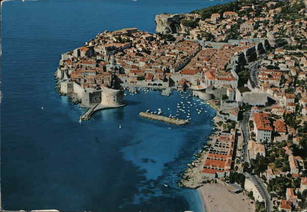 Aerial View of City Dubrovnik Croatia Eastern Europe