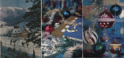 Lot of 3: Czech Christmas Postcards Postcard