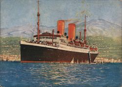 S.S.Sierra Ventana, Double Screw Steamer, Lloyd Bremen Postcard