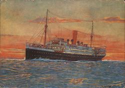 Doppelschraubendampfer "Lützow" Postcard