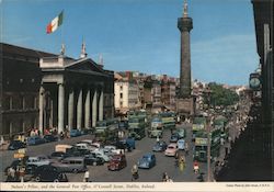 Nelson's Pillar, and the General Post Office, O'Connell Street, Dublin, Ireland Postcard