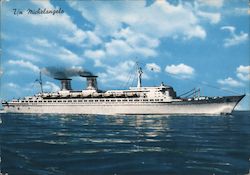 T/n Michelangelo, Espresso Mediterraneo-Nord America Cruise Ships Postcard Postcard Postcard