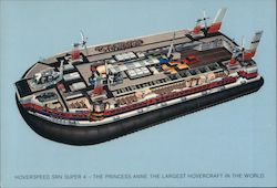 Hoverspeed SRN Super 4 - The Princess Anne, The Largest Hovercraft in the world. Boats, Ships Postcard Postcard Postcard