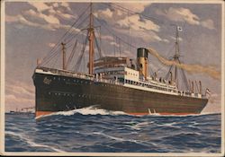 Freighter, Norddeutscher Lloyd, Bremen Postcard
