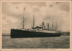 DAMPFER "CLEVELAND" DER HAMBURG-AMERIKA LINIE, HAMBURG Postcard