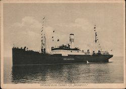 Ship Brúarfoss, Eimskipafélag Íslands Shipping Company Postcard