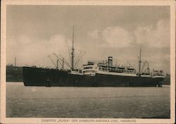 Dampfer „Rugia“ der Hamburg-Amerika Linie, Hamburg Postcard