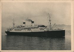 SS Conte Grande Italy Postcard Postcard Postcard