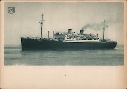HAPAG - a steamer of the Hamburg America Line Postcard