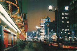 Night View of Ginza Postcard