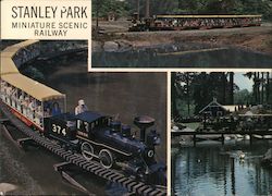 STANLEY PARK MINIATURE SCENIC RAILWAY Postcard