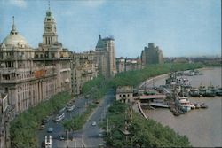 The Riverside in Shangai: The Bund Postcard