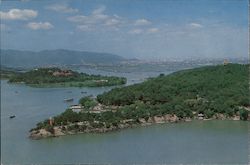 A Bird's-eye View of Yuantouzhu (Tortoise Head Garden) Postcard