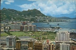 224. Another view of Victoria Bay, showing the Victoria Park and the Eastern District of the Island. Postcard