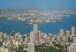 Hong Kong & Kowloon from the Peak China Postcard Postcard Postcard