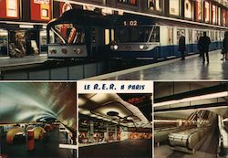 LE R.E.R. A PARIS Postcard