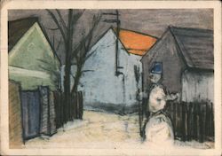 RADOSTNE VANOCE A STASTNY NOVY ROK Postcard