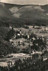 Bird's Eye View of Town, Krkonoše Mountains Postcard