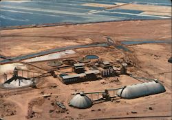 General View of the New Potash Plant, Sdom. Postcard