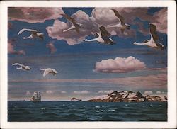 Migration of Swans, Arkadij Aleksandrovic Rylov Postcard